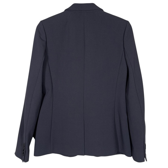 J. Crew Size 8 Sleek Single Button Bonded Crepe Blazer In Charcoal - Picture 2 of 6